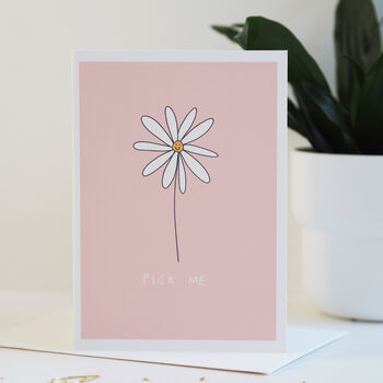 Pick Me Daisy Valentine's Day Card, 4 of 4
