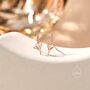 Sterling Silver Extra Tiny Lavender Stud Earrings, thumbnail 3 of 12
