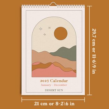 2023 Desert Sun Wall Calendar, 8 of 8