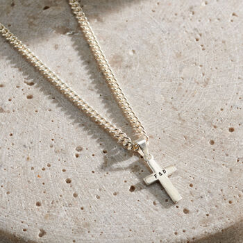 Personalised Cross Pendant Necklace, 9 of 9