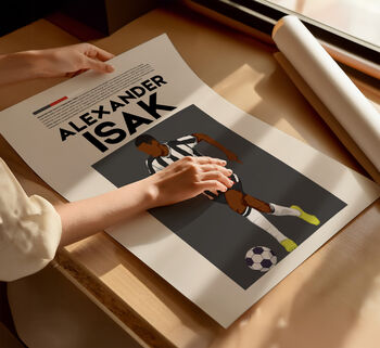 Alexander Isak Newcastle Football Poster, 4 of 6