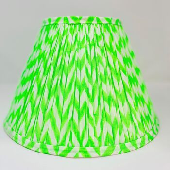 Handmade Block Print Neon Lampshade, 2 of 3