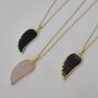 Angel Wing Gold Plated Pendant Necklace, thumbnail 4 of 10