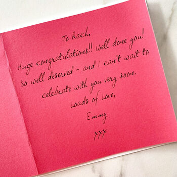 Personalised You Aced It Congratulations Card, 4 of 4