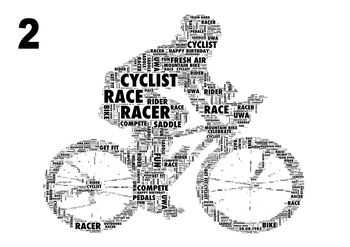 Cyclist Personalised Print, 3 of 4