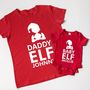 Personalised Christmas Elf Family T Shirts, thumbnail 1 of 6