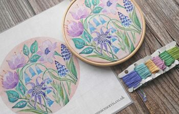 Bluebells Floral Embroidery Pattern, 8 of 9