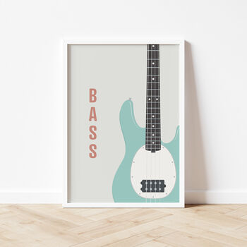 Bass Guitar Print | Guitarist Music Poster, 5 of 7