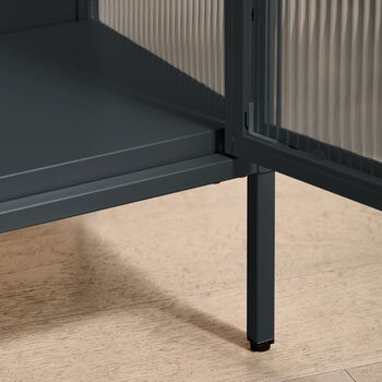 Tall Taylor Glass Cabinet In Ash, 6 of 6