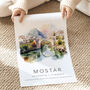 Mostar Travel Print Of Bosnia And Herzegovina, thumbnail 2 of 7