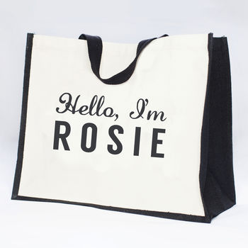 Personalised Bag 'Hello I'm…Name', 4 of 5