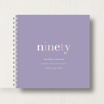 Personalised 90th Birthday Memory Book, 7 of 11