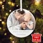 Any Message And Photo Ceramic Disc Hanging Decoration Bauble + Gift Box, thumbnail 1 of 6