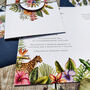 Tropical Folded Wedding Invitation Suite, thumbnail 2 of 8