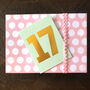 Mini Gold Foiled Number Seventeen Card, thumbnail 3 of 5