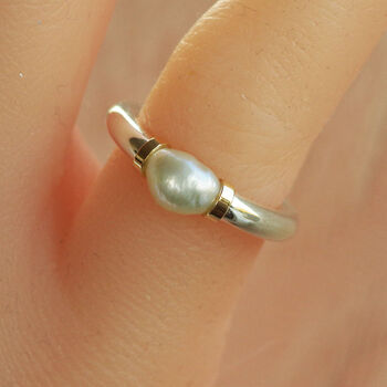 Freshwater Pearl Tension Ring, 2 of 4