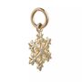 Snowflake Fine Solid Gold Charm Pendant, thumbnail 6 of 6