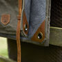 Waxed Canvas And Leather Picnic Rug With Strap, thumbnail 3 of 3