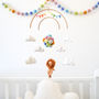 Lion Flying With Balloons Nursery Mobile, thumbnail 1 of 12