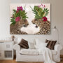 Hot House Leopard Pair, Art Print, Framed Or Unframed, thumbnail 1 of 8