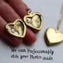 Simple Heart Locket Personalised Necklace, thumbnail 2 of 9