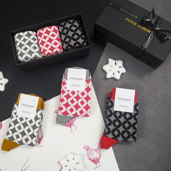 Mosaic Women’s Socks Gift Box, 3 of 6