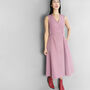 Ravello Midi Dress Blush Pink, thumbnail 4 of 4
