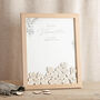 Meadow Foiled Drop Top Frame Wedding Guest Book, thumbnail 3 of 5