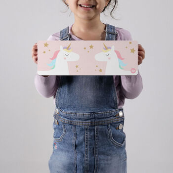 Personalised Unicorns Wooden Name Puzzle, 3 of 6