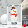 Personalised Snowman Christmas Card, thumbnail 8 of 12