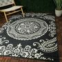 Floral Indoor Outdoor Area Rug, thumbnail 1 of 6