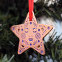 Rose Gold Star Hanging Christmas Decoration, thumbnail 2 of 2