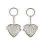 Send With Love Mirror Heart Keyring 'Bear' | Locket | Handbag Accessory, thumbnail 3 of 3