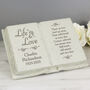 Personalised Life And Love Memorial Plaque, thumbnail 2 of 3
