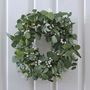 Eucalyptus And White Berries Christmas Door Wreath, thumbnail 1 of 2