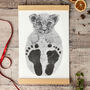 Personalised Baby Lion Cub Footprint Kit, thumbnail 1 of 7