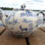 Two Cup Teapot In Blue Safari Design, thumbnail 1 of 12