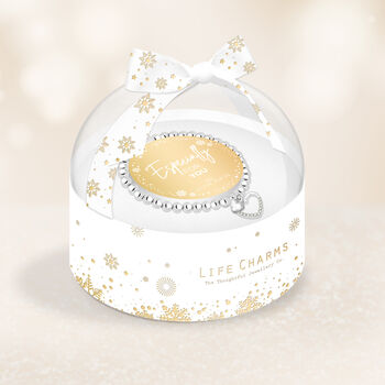 Especially For You Christmas Silver Bracelet Bauble Gift Box, 3 of 3