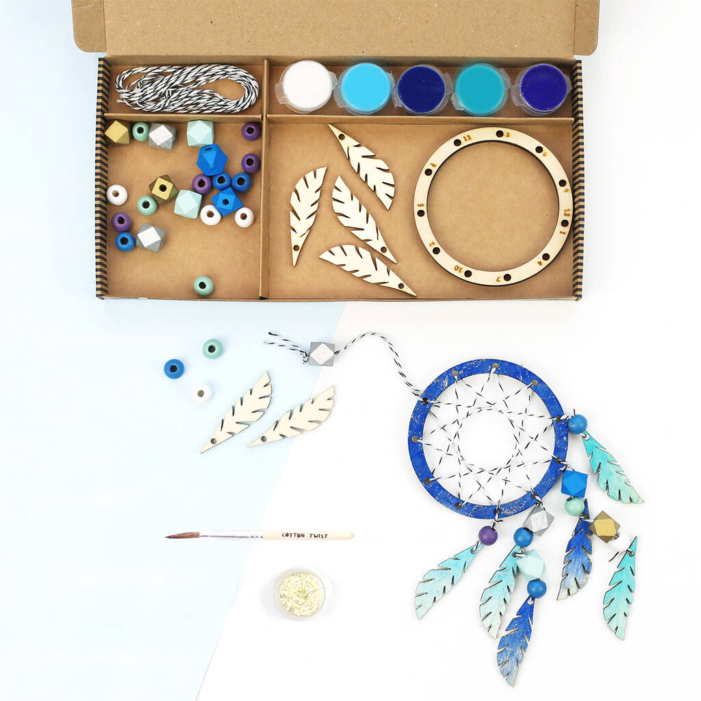 make your own dreamcatcher craft kit activity box by cotton twist ...