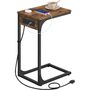 C Shaped Side Table Charging Station Desk, thumbnail 6 of 6