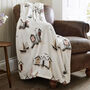 Sheringham Beach Hut Supersoft Textured Throw, thumbnail 1 of 5