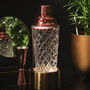 Rose Gold Glass Cocktail Shaker And Jigger Set, thumbnail 1 of 7