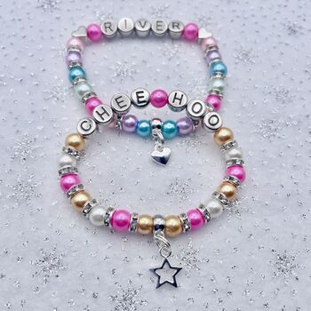 Personalised Heart Charm Bracelet, Star Of The Week Gift, 2 of 12