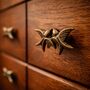 Handcrafted Brass Twin Eagle Cabinet Knob, thumbnail 2 of 9