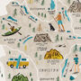 Paddle The Lakes Illustrated Map Checklist Print, thumbnail 3 of 6