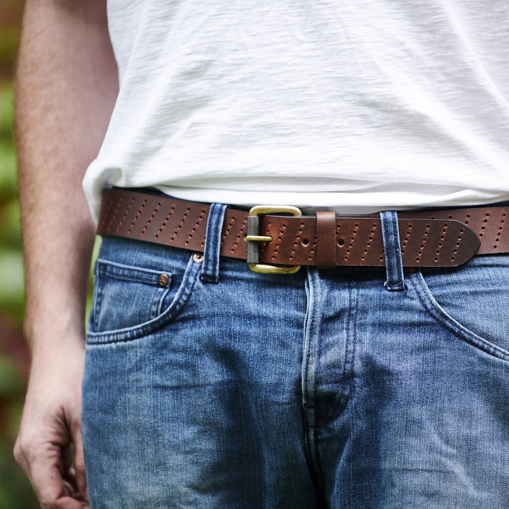 Personalised Awesome Mens Leather Belt, 1 of 3