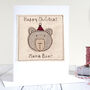 Personalised Bear Christmas Card For Mum, Grandma, Girlfriend, thumbnail 1 of 11