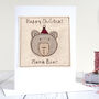 Personalised Bear Christmas Card For Her, Mum, Grandma, thumbnail 1 of 11