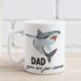 Dad Personalised Shark Mug, thumbnail 1 of 3