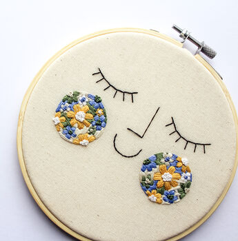 Smiley Face Hand Embroidery Decoration, 5 of 7